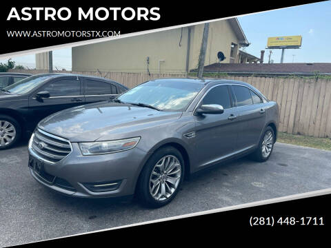 2013 Ford Taurus for sale at ASTRO MOTORS in Houston TX