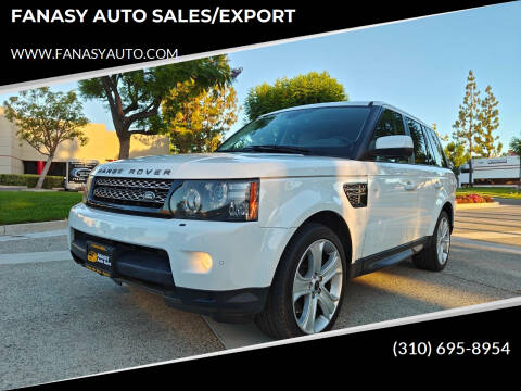 2012 Land Rover Range Rover Sport for sale at FANASY AUTO SALES/EXPORT in Yorba Linda CA