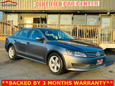 2014 Volkswagen Passat for sale at CERTIFIED CAR CENTER in Fairfax VA