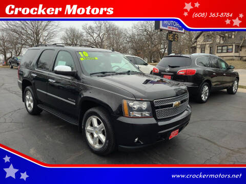 2010 Chevrolet Tahoe for sale at Crocker Motors in Beloit WI