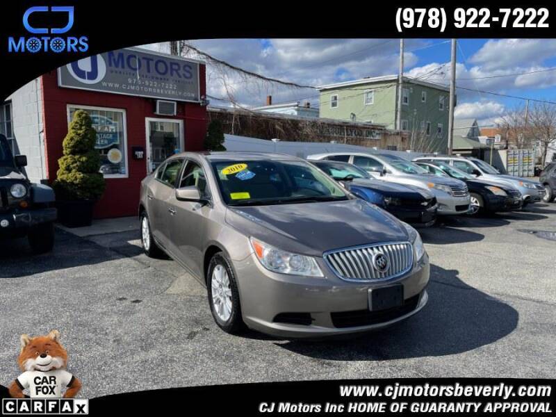 2010 Buick LaCrosse for sale at CJ Motors Inc. in Beverly MA