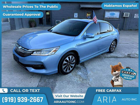 2017 Honda Accord Hybrid for sale at Aria Auto Inc. in Raleigh NC