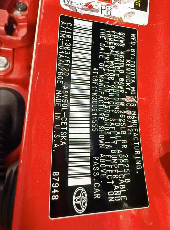 2012 Toyota Camry SE