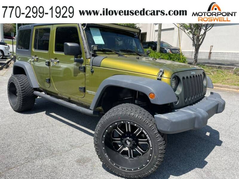 2008 Jeep Wrangler Unlimited for sale at Motorpoint Roswell in Roswell GA