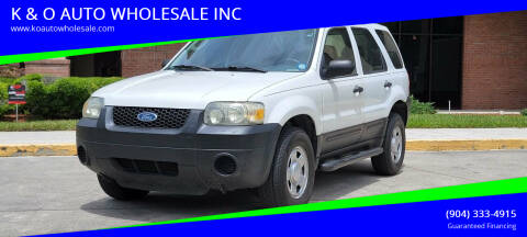 2006 Ford Escape for sale at K & O AUTO WHOLESALE INC in Jacksonville FL