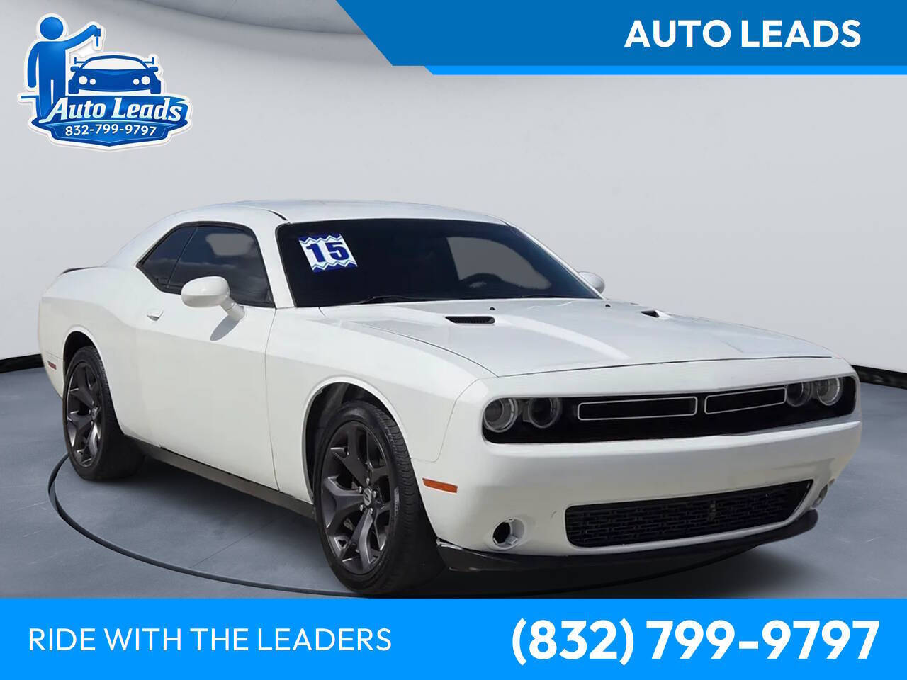 Bright White Clear Coat 2015 Dodge Challenger SXT RWD Coupe Rear-Wheel Drive 8-Speed Automatic