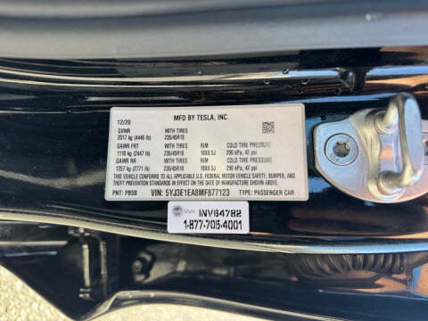 2021 Tesla Model 3 Standard Range Plus