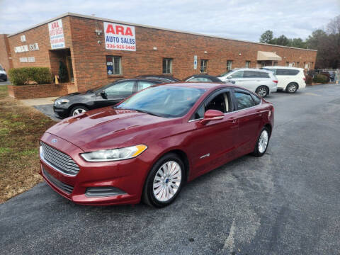 2015 Ford Fusion Hybrid for sale at ARA Auto Sales in Winston-Salem NC