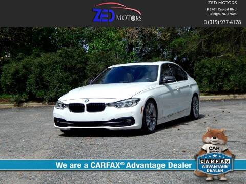2017 BMW 3 Series for sale at Zed Motors in Raleigh NC