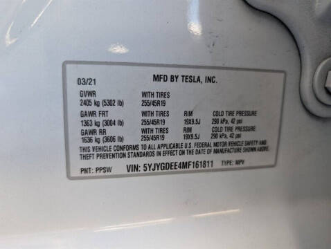 2021 Tesla Model Y Long Range