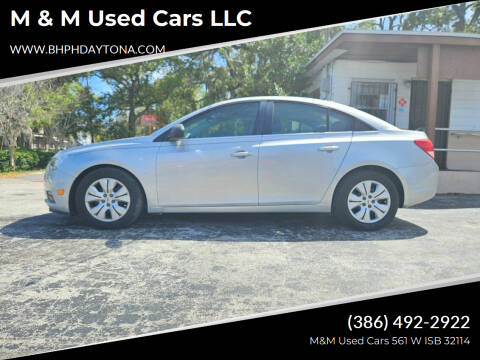 2012 Chevrolet Cruze for sale at M & M Used Cars LLC in Daytona Beach FL