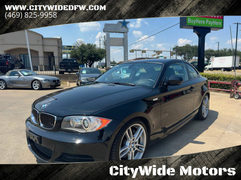 2011 BMW 1 Series for sale at CityWide Motors in Garland TX