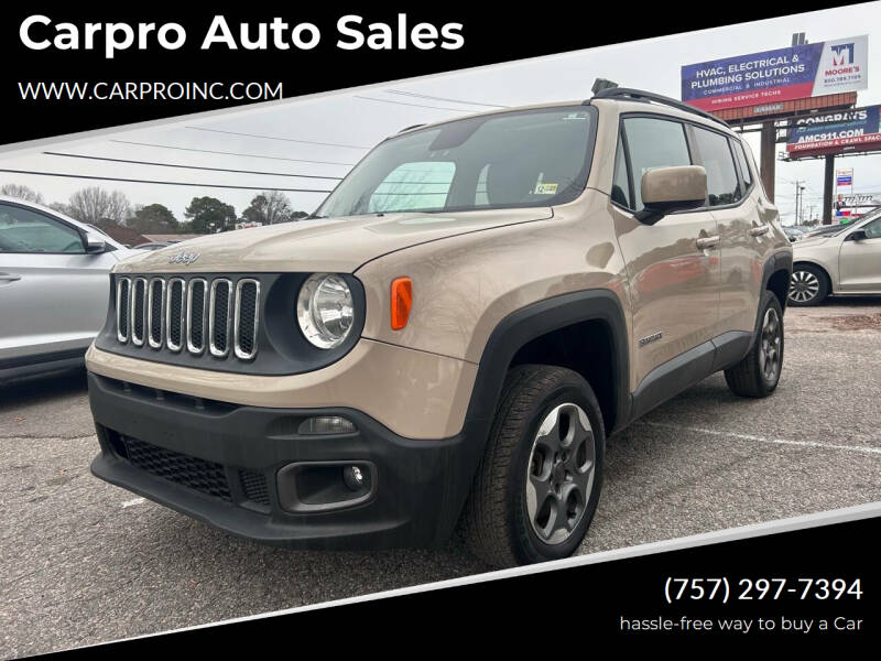 2015 Jeep Renegade for sale at Carpro Auto Sales in Chesapeake VA