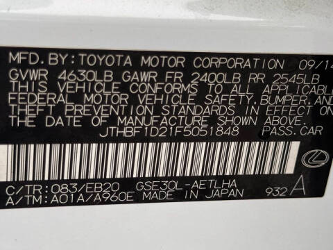 2015 Lexus IS 250