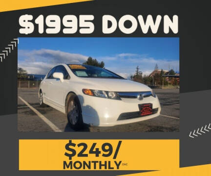 2007 Honda Civic for sale at ALL CREDIT AUTO SALES in San Jose CA