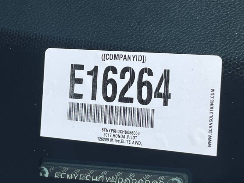 2017 Honda Pilot Elite