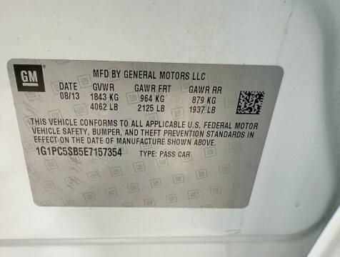 2014 Chevrolet Cruze 1LT Auto