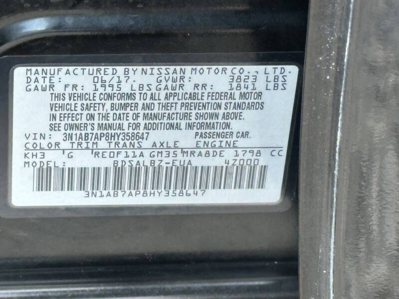 2017 Nissan Sentra SV