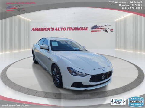 2015 Maserati Ghibli for sale at America's Auto Financial in Houston TX