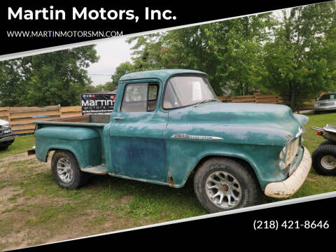 1956 Chevrolet 3100 for sale at Martin Motors, Inc. in Chisholm MN