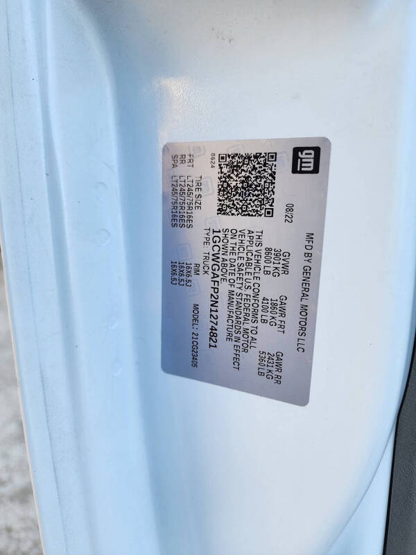 2022 Chevrolet Express 2500