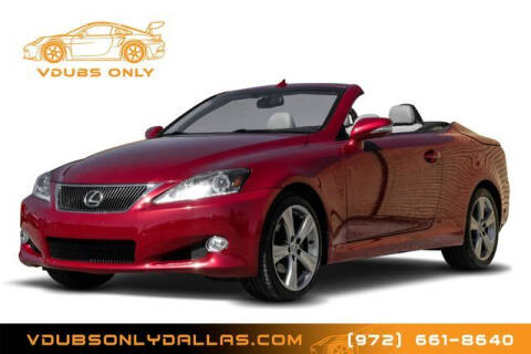 2012 Lexus IS 250C for sale at VDUBS ONLY in Plano TX