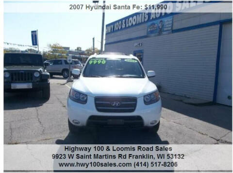 2007 Hyundai Santa Fe for sale at Highway 100 & Loomis Road Sales in Franklin WI