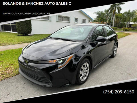 2023 Toyota Corolla for sale at SOLANOS & SANCHEZ AUTO SALES C in Hollywood FL