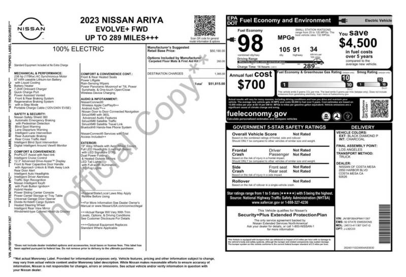 2023 Nissan Ariya Evolve+
