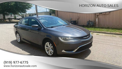 2015 Chrysler 200 for sale at Horizon Auto Sales in Raleigh NC