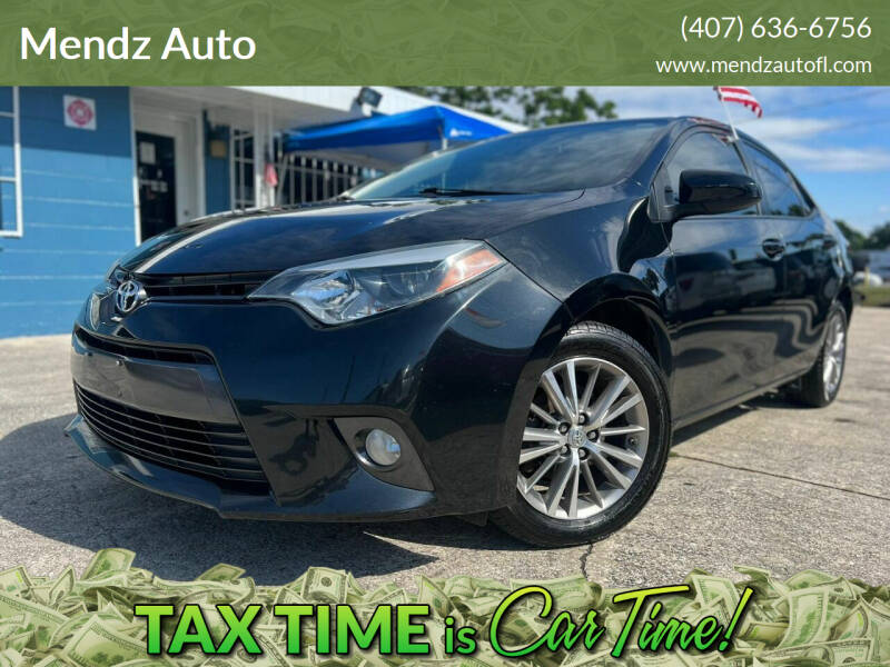 2015 Toyota Corolla for sale at Mendz Auto in Orlando FL