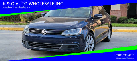 2013 Volkswagen Jetta for sale at K & O AUTO WHOLESALE INC in Jacksonville FL