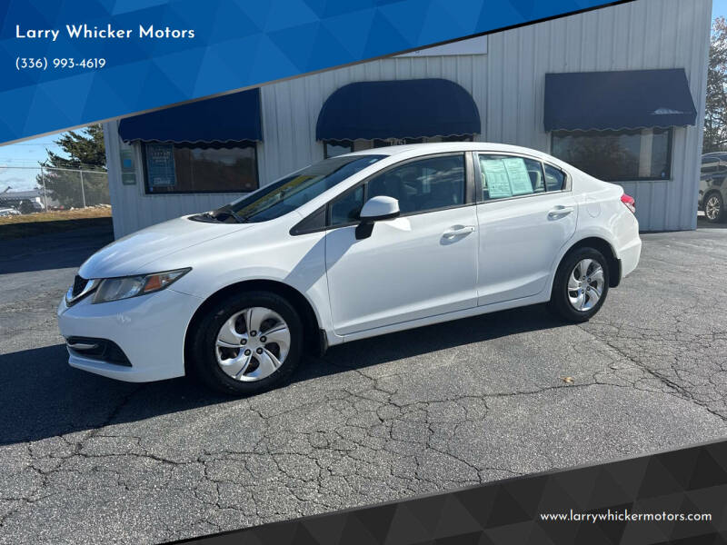 2013 Honda Civic for sale at Larry Whicker Motors in Kernersville NC