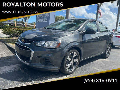 2020 Chevrolet Sonic for sale at ROYALTON MOTORS in Plantation FL