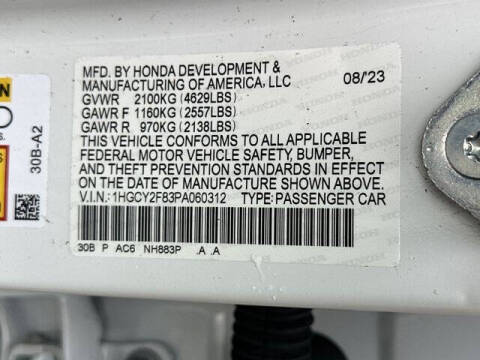 2023 Honda Accord Hybrid Touring