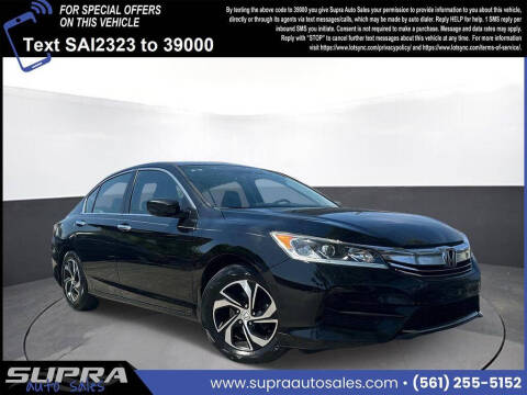 2017 Honda Accord for sale at SUPRA AUTO SALES in Riviera Beach FL