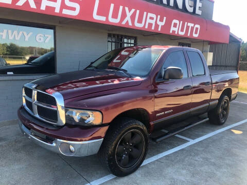 2002 Dodge Ram Pickup 1500 for sale at Texas Luxury Auto in Cedar Hill TX