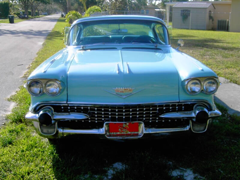 1958 Cadillac DeVille for sale at Fuzzy Dice Motorz LLC - Specialty/Collectibles in Batavia IL