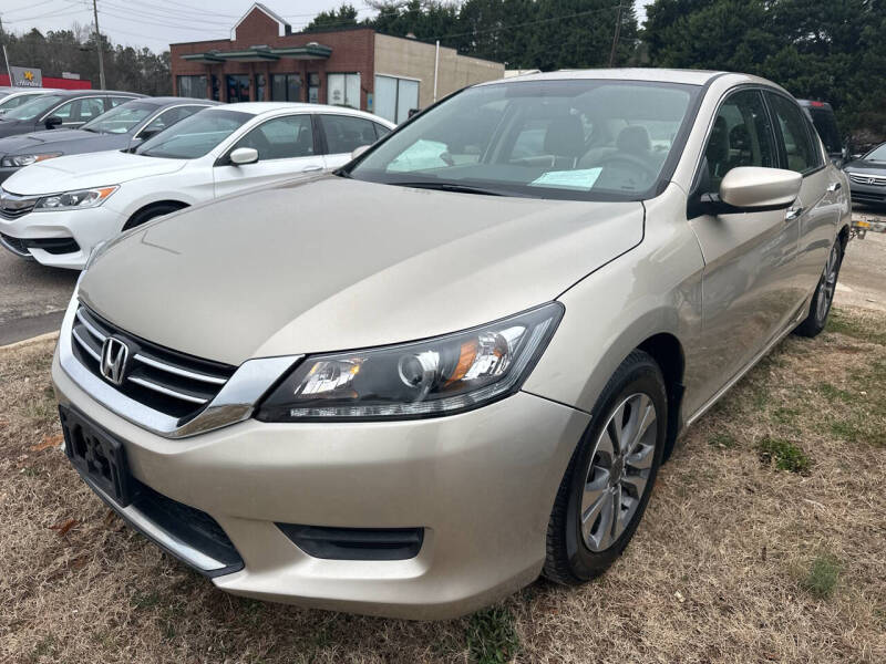 2015 Honda Accord for sale at Pinnacle Acceptance Corp. in Franklinton NC