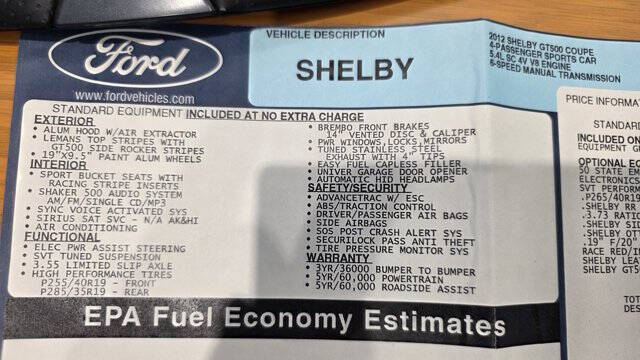 2012 Ford Shelby GT500