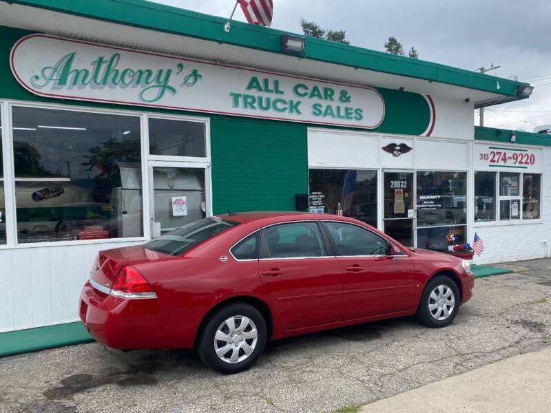 2008 Chevrolet Impala for sale at Anthony's All Cars & Truck Sales in Dearborn Heights MI