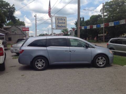 2012 Honda Odyssey for sale at GIB'S AUTO SALES in Tahlequah OK