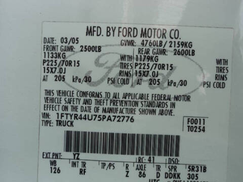 2005 Ford Ranger XLT