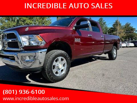 2016 RAM 3500 for sale at INCREDIBLE AUTO SALES in Bountiful UT