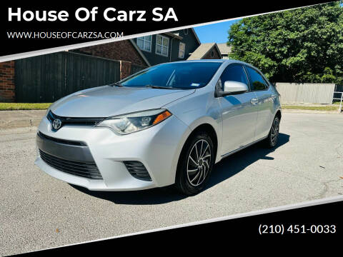 2015 Toyota Corolla for sale at House of Carz SA in San Antonio TX