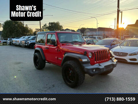 2019 Jeep Wrangler for sale at Shawn's Motor Credit in Houston TX