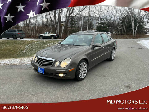 2008 Mercedes-Benz E-Class for sale at MD Motors LLC in Williston VT