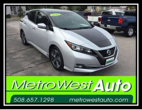 2018 Nissan LEAF for sale at Metro West Auto in Bellingham MA