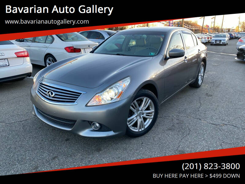 2012 Infiniti G37 Sedan for sale at Bavarian Auto Gallery in Bayonne NJ