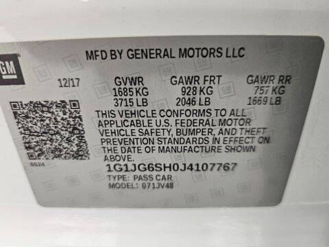 2018 Chevrolet Sonic LT Auto Fleet